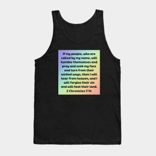 Bible Verse 2 Chronicles 7:14 Tank Top